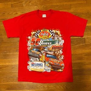 Rare Nascar Coca-Cola 600/ 50 yrs Chase Authentics T-shirt